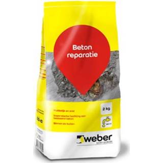 Reparatie mortel male Weber repair beton reparatiemortel 2kg 8711474022659