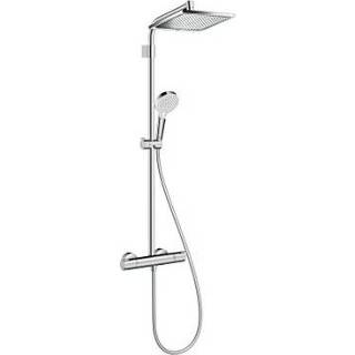 👉 Thermo statische kraan chroom male Hansgrohe doucheset Crometta E240 met thermostatische 4011097801742