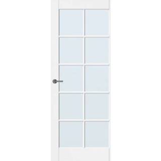 👉 Binnendeur male glas CanDo Dimension Bolton opdek rechts met blank 211,5x93cm 8711251294033