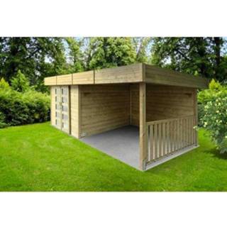 👉 Tuin huisje hout male Solid tuinhuis Arhus 8,14m² 332+317x245cm 5412025083879