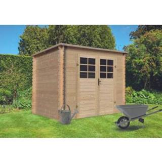 👉 Tuin huisje hout male Solid tuinhuis Initia Kiev 5,66m² 248x248cm 5412025879052