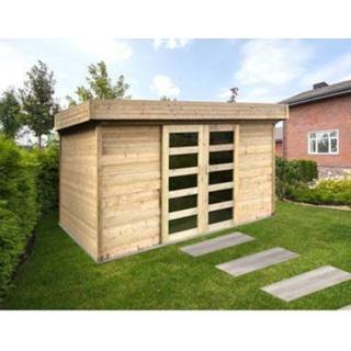 👉 Tuin huisje hout male Solid tuinhuis Stockholm 8,83m² 362x244cm 5412025082179