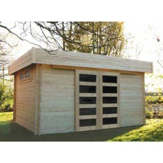 👉 Tuin huisje hout male Solid tuinhuis Viborg 13,71m² 418x328cm 5412025089949