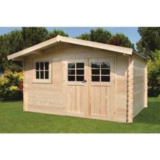 👉 Tuin huisje hout male Solid tuinhuis Salzburg 11,56m² 388x298cm 5412025089642