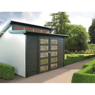 👉 Tuin huisje hout male Solid tuinhuis Milano 8,92m² 298x298cm 5412025082469