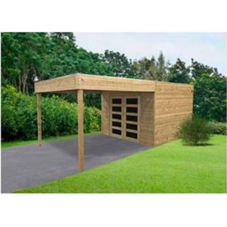 👉 Tuinhuisje male hout Solid tuinhuis Potenza 5,94m² + terras 299x199cm 5412025987337