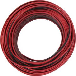 👉 Luidspreker snoer male rood zwart Kopp luidsprekersnoer 2x0,5mm² zwart/rood 25m 8711306359991