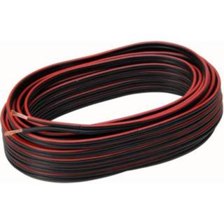 👉 Luidspreker snoer male zwart rood Kopp luidsprekersnoer 2x1,5mm² zwart/rood 10m 8711306359694