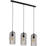 👉 Hanglamp male zwart EGLO Roccamena koper 3x60W 9002759496456