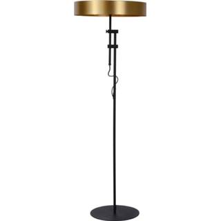 👉 Vloer lamp goud zwart Lucide GIADA Vloerlamp 2x E27 /40W Mat Zwart/Mat 5411212302571