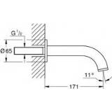 👉 Baduitloop atrio GROHE voorsprong 17.1cm warm sunset 4005176493287