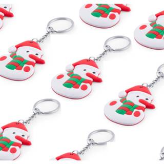 👉 Sleutelhanger 15x Kerst sneeuwpop gadgets 5,8 cm