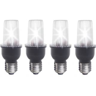 👉 Stroboscoop Set van 4x stuks lampen discolampen LED met E27 fitting 230V