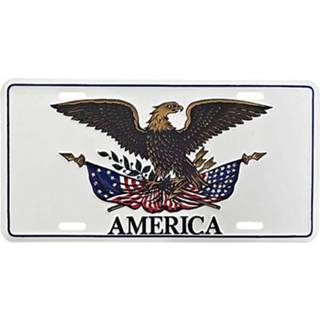 👉 Nummerbord mannen wit Amerikaans - Adelaar America-