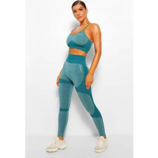 👉 Fit Seamfree Contrast Gym Leggings, Forest