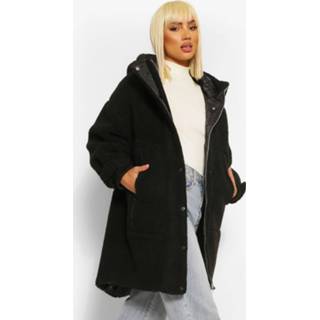 👉 Oversized Teddy Faux Fur Padded Parka