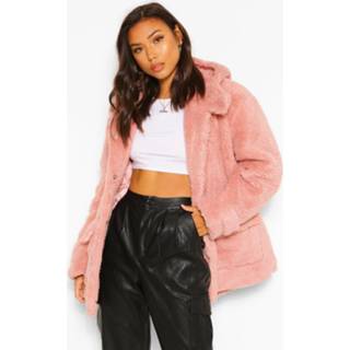 👉 Blush Oversized Teddy Faux Fur Hooded Parka,
