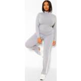 👉 Plus Side Stripe Split Sem Jumpsuit, Grey