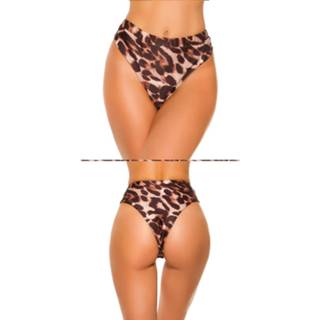 👉 Bikinislip elasthan Small|Medium|Large vrouwen luipaard Mix it!!! sexy bikini slip hoge taille