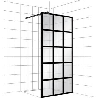 👉 Inloopdouche zwart mat aluminium muurprofiel helder free BWS Time 140x200 cm Decor 3 Timeless Coating Profiel 8717493231003