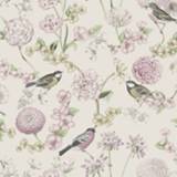 👉 Wit roze Dutch Wallcoverings Behang Escapade Bloem/Vogel Wit/Roze L788-03