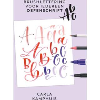 👉 Brushlettering voor iedereen - Oefenschrift ABC. Kamphuis, Carla, Paperback 9789043922234