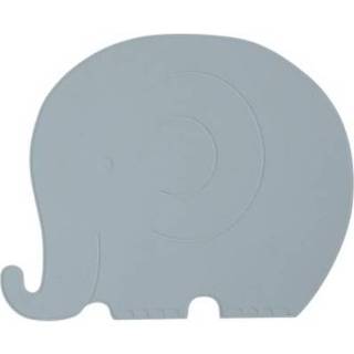 👉 Placemat blauw OYOY living Olifant pale blue 5712195029401