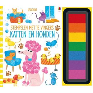 👉 Stempel Katten en honden. Stempelen met je vingers, Paperback 9781474987585