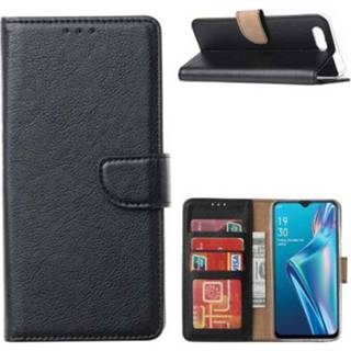 Pasjeshouder zwart OPPO A12 Book Cover 8720215833638