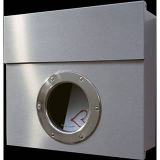 👉 Roestvrij staal oranje Design-brievenbus Letterman I,