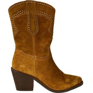 👉 Suede goud vrouwen bruin Red Rag Western laarsjes 8719989260177