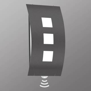 👉 Buitenwandlamp antraciet a++ gepoedercoat metaal Eenvoudige Graal, met sensor