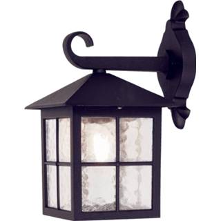 👉 Buitenwandlamp zwart metaal a++ elstead Winchester BL18, lantaarn onder