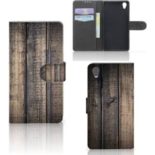 👉 Sony Xperia Z1 Book Style Case Steigerhout