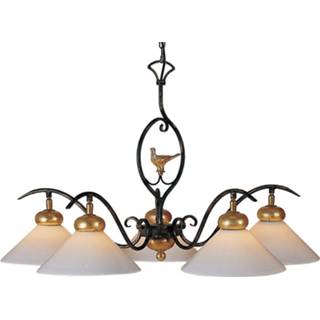 👉 Hang lamp groen-goud Romantische hanglamp, PROVENCE CHALET