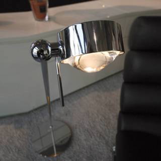 👉 Vloerlamp chroom helder Flexibele PUK FLOOR,
