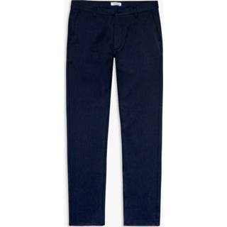 👉 Male blauw Woodbird Steffen mel. pant navy mel 1816-200 5712866350100