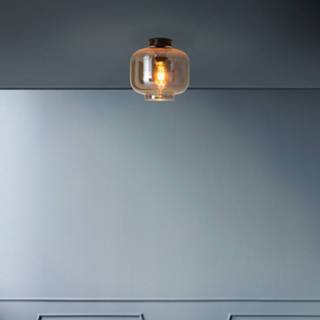 👉 Antraciet transparant glas a++ Glas-plafondlamp Vaso