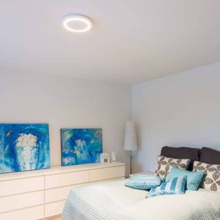 👉 Plafondlamp wit polycarbonaat warmwit a+ Quick Install Moon dimbaar