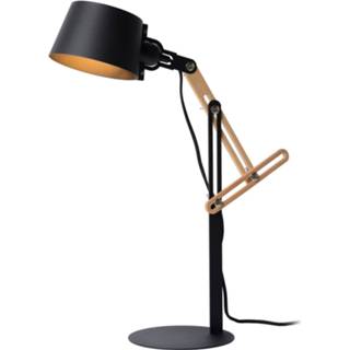 👉 Bureau lamp licht hout a++ zwart metaal Bureaulamp Kreen,