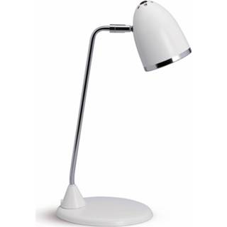 👉 Bureaulamp wit chroom Peppige Starlet -
