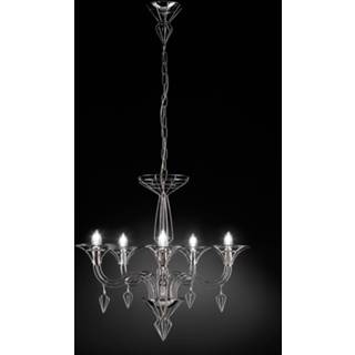 👉 Kroon luchter metaal chroom a++ Sandro Santantonio Gracieus verchroomde kroonluchter Dedalo, 70cm