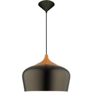 👉 Hanglamp zwart metalen aluminium a++ lichtbruin Voltige in