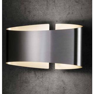 👉 Wand lamp aluminium staal a+ warmwit roestvrij Holtkötter Voilà LED wandlamp,