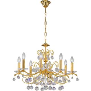 👉 Metaal goud kristal a++ KOLARZ Carmen 8-lamps Ø 70 cm