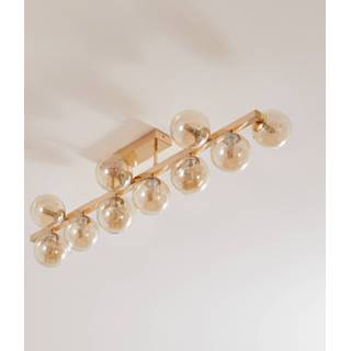 👉 Wandlamp goud a++ metaal Dallas, goud, 13-lamps