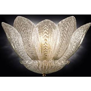 👉 Wand lamp goud muranoglas glas a++ wit gezandstraald Wandlamp Grecia van met