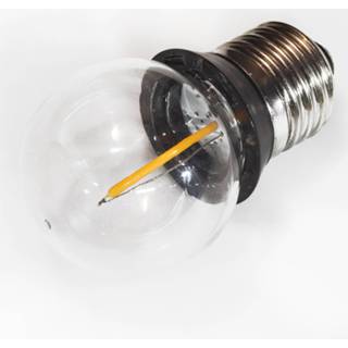 Transparant warmwit a+ E27 0,9W COB-LED druppellamp met Afdichtring