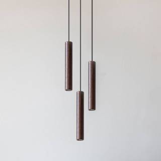 👉 Hanglamp zwart eiken a+ UMAGE Chimes Cluster 3