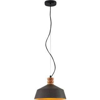👉 Hanglamp donkergrijs beton a++ Lucande Ulvi met beton-kap